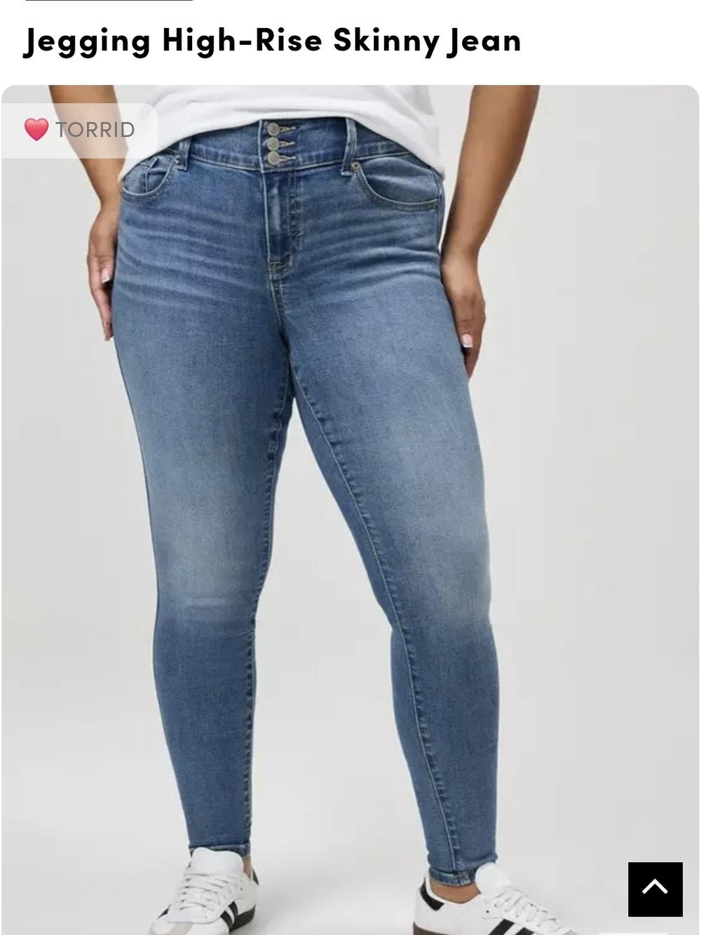 torrid Medium Blue High-Rise Skinny Jeggings